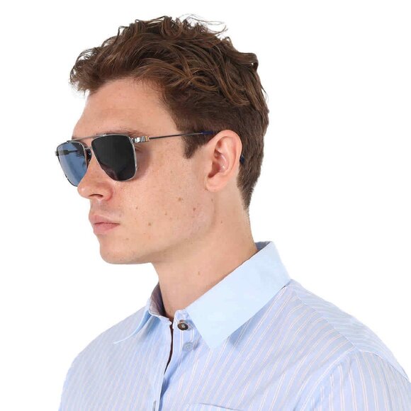 Burberry Men's Dark Blue Sunglasses Brand New - Picture 1 of 5